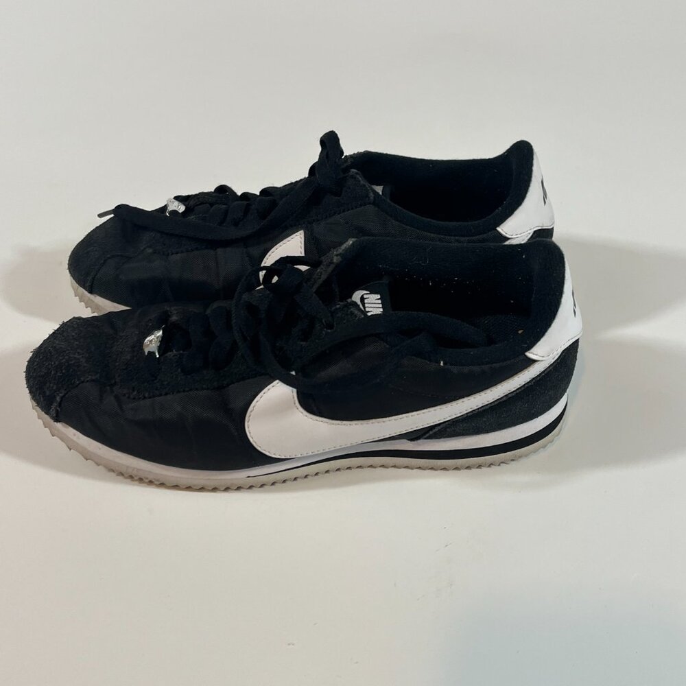 Nike Cortez ‘72  Sneakers Men’s Size 9 Basic OG Black White Shoes Lace Up - Picture 2 of 9